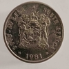 5 центов 1981г. ЮАР. Фазан , состояние XF - Мир монет