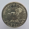 1 доллар 1999г. США.  D .  Сакагавея.  Сьюзен Энтони, из ролла . Малый тираж. Последний год чеканки этого типа доллара. - Мир монет