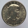 1 доллар 1980г. США.  D .  Сакагавея.   Сьюзен Энтони  , из ролла. - Мир монет