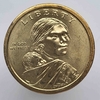  1 доллар  2010г.  США.  D . Сакагавея.  Стрелы, из ролла. - Мир монет