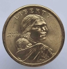 1 доллар 2011г. США. Р.  Сакагавея. Трубка мира, из ролла. - Мир монет