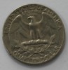 25 центов 1966г.  без букв, США, состояние VF. - Мир монет