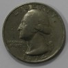 25 центов 1974г., без букв, США, состояние VF. - Мир монет