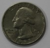 25 центов 1987г.  D, США,  состояние VF. - Мир монет