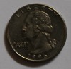 25 центов 1996г.  D, США, состояние VF. - Мир монет