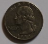 25 центов 1995г.  Р,  США, состояние VF. - Мир монет