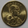 1 доллар  2014г.  США.  Р .  Сакагавея.  Помощь индейцев экспедиции Льюиса и Кларка , из ролла. - Мир монет