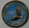 1 доллар 2000г. США.  Сакагавея.   Парящий орел, цветная,   из ролла. - Мир монет