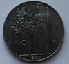 100 лир 1969г. Италия. Афина,Свобода, никель, состояние XF - Мир монет