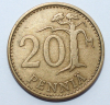 Финляндия.  20 пенни 1963г , бронза , XF - Мир монет