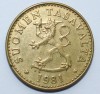 Финляндия.  20 пенни 1981г , бронза , aUNC - Мир монет