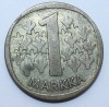 Финляндия.  1 марка 1965г. , серебро, XF - Мир монет