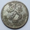 Финляндия.  1 марка 1965г. , серебро, XF - Мир монет