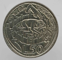50 лир 1975г. Ватикан. Лето Господне состояние UNC. - Мир монет