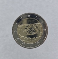 Германия. 2 евро 2025г.  G.  Саарланд, биметалл, из ролла. - Мир монет