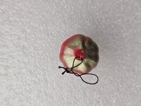 Елочная игрушка для мини-елки СССР, стекло. Помидор. - Мир монет