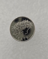 Латвия. 1 лат 2006г. Венок Лиго, UNC. - Мир монет