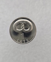 Латвия. 1 лат 2005г. Крендель Клингерис , UNC. - Мир монет