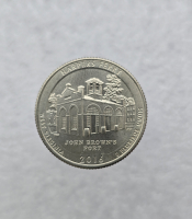 25 центов 2016г. США.  D . Национальный исторический парк № 33-Харперс-Ферри. Западная Вирджиния, состояние UNC.  - Мир монет