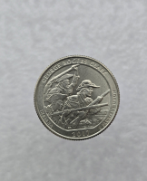 25 центов 2017г. США,  D . Национальный исторический парк № 40-Дж.Р.Кларка. Индиана, состояние UNC.  - Мир монет