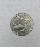 25 центов 2019г. США.  D . № 47. Американский мемориальный парк. Северные Мариинские острова, состояние UNC.  - Мир монет