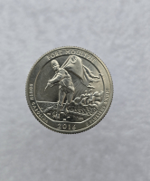 25 центов 2016г. США.  S . Национальный мемориал № 35-Форт Молтри. Южная Каролина, состояние UNC.  - Мир монет