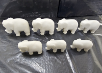 Набор 7 слонов, мрамор, символ благополучия. СССР. - Мир монет