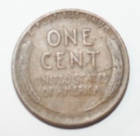 1 цент 1937г.  США. D,  бронза, состояние VF. - Мир монет