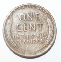 1 цент 1946г. США. б/б, медь,  состояние VF. - Мир монет