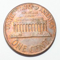 1 цент 1968г. США. б/б, состояние XF+. - Мир монет