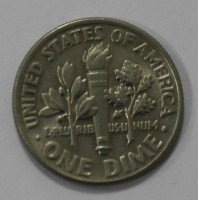 10 центов 2001г. P. США,  состояние  XF - Мир монет