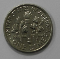 10 центов  2014г. D.  США, состояние UNC - Мир монет