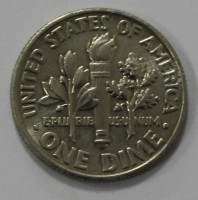 10 центов  2015г.  D. США, состояние UNC - Мир монет
