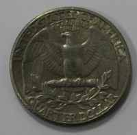 25 центов 1986г.  D,США,   состояние VF. - Мир монет