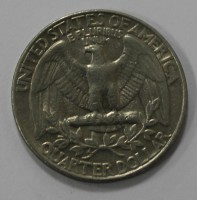 25 центов 1989г. Р, США, состояние VF. - Мир монет