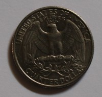 25 центов 1995г.  Р,  США, состояние VF. - Мир монет