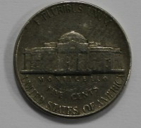 5 центов 1980г.  Р. США. без букв, состояние VF. - Мир монет