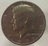 50 центов 1974г. D. США. Кеннеди, состояние ХF+ - Мир монет