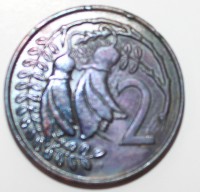 2 цента 1967г. Новая Зеландия, Кохай, состояние XF-UNC - Мир монет