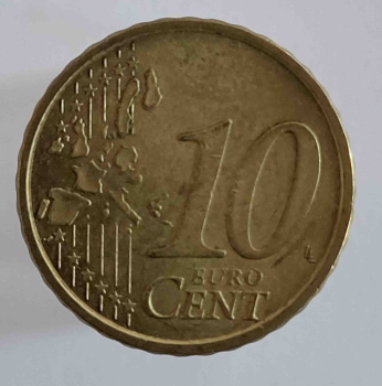 10 евроцентов 2006г.  Италия , состояние VF  - Мир монет