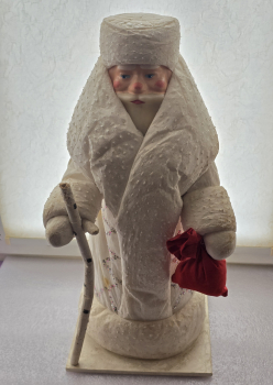 Елочная игрушка Дед Мороз, вата, СССР, отличное состояние. - Мир монет