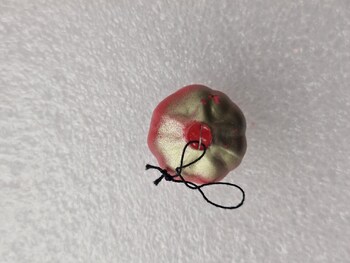 Елочная игрушка для мини-елки СССР, стекло. Помидор. - Мир монет