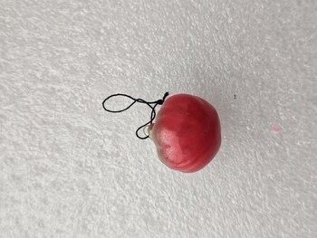 Елочная игрушка для мини-елки СССР, стекло. Помидор. - Мир монет