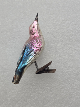 Елочная игрушка Птица на прищепке, СССР, винтаж, стекло. - Мир монет