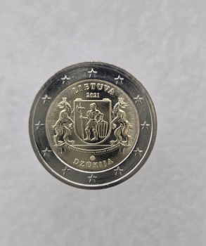 Литва. 2 евро 2021г. Джукия. UNC. - Мир монет