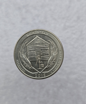 25 центов 2015г. США.  S . Национальный монумент  № 26-Гомстед. Небраска, состояние UNC - Мир монет
