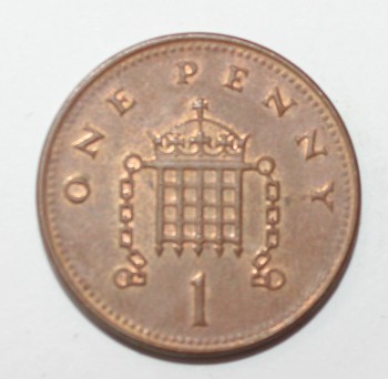 1 пенни 2005г. Великобритания, состояние VF - Мир монет