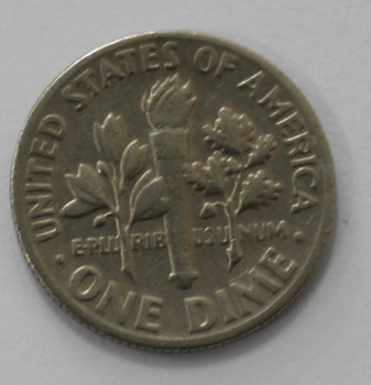 10 центов 1974г.  без букв, США, состояние XF - Мир монет