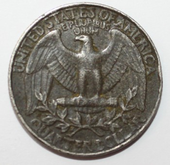 25 центов 1989г. Р. США, состояние F. - Мир монет