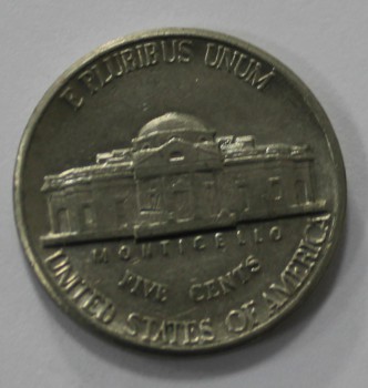5 центов 1987г. P. США, никель, состояние XF - Мир монет
